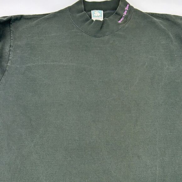 Vintage Harveys Lake Tahoe Hotel Casino T Shirt Mens X-Large Mock Neck LS Black - Picture 5 of 8